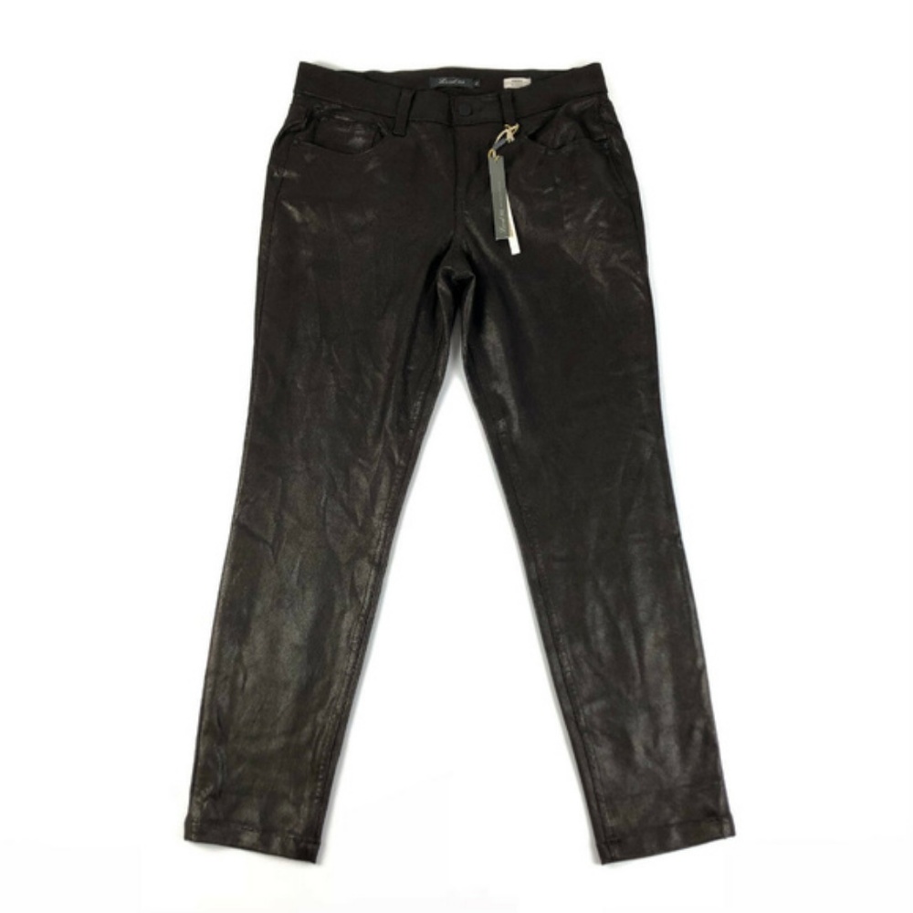 NWT Level 99 Sienna Tomboy Faux Leather Pants 28 - Picture 2 of 8